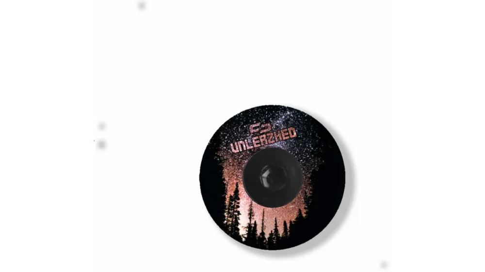 Unleazhed AL01 Top Cap Aluminium Crazy Skin 1 pcs, 1 aluminium screw M6 night sky Gratis Versand