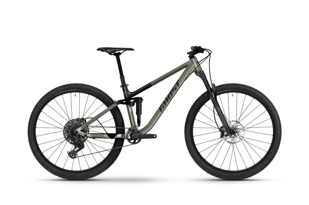 Gratis Versand Ghost Kato FS Universal High | Fully Mountainbike | 29" | olive grey / black ink-43.5cm
