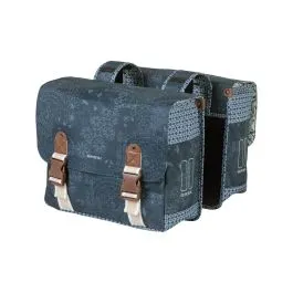 Basil Boheme Doppelpacktasche (indigo blue mit Reflexstreifen | 35 Liter) Heißes Angebot