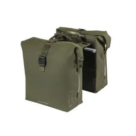 Ausverkauf Basil SoHo Nordlicht Doppeltasche (41 Liter | MIK | moss green)