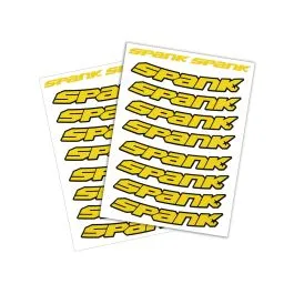 Neuheit Spank Stickies Felgenaufkleber (gelb)