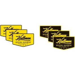 Kracherpreis Thor Hallman Aufkleber (schwarz / gelb)
