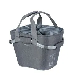 Basil 2Day Carry All KF Vorderradkorb (15 Liter | grau meliert) Mega-Angebot