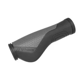 Markenware T-One Ripple Ergo Fahrradgriffe (schwarz / grau | 130mm)