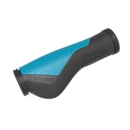 T-One Ripple Ergo Fahrradgriffe (schwarz / blau | 130mm) Schnäppchen