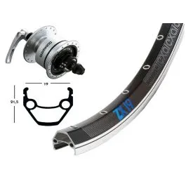 BikeParts Vorderrrad Exal ZX 19 (28" | DH3N72AL | IS-6) Preisreduziert