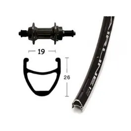 Neue Kollektion Bike Parts Hinterrad 28x1.75 Schraubzahnkranz 6/7 für SSP 36 Loch Airline 1 (schwarz)