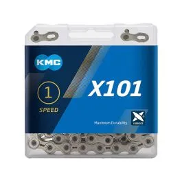 KMC X101 Wide Fahrradkette (112 Glieder | 1-fach | silber) Rabatt