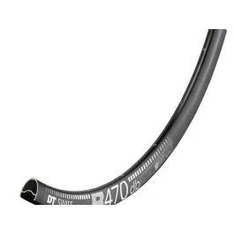 DT Swiss R 470 DB Fahrradfelge (28" | schwarz | 32 Loch | 622-20) Versand Am Gleichen Tag