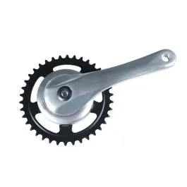 Bike Parts Alu Rock Kettenradgarnitur (170mm | 38 Zähne | 4-kant mit Abdeckscheibe) Meistverkauft