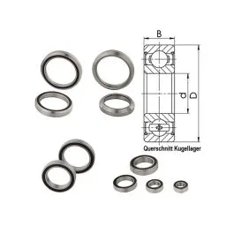 Quaxar 0688 Industrielager (8x16x5mm) Sichere Zahlung