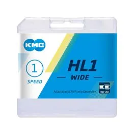 Markenware KMC HL1 Wide Fahrradkette (100 Glieder | silber)