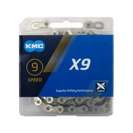 KMC X9 Fahrradkette (114 Glieder | silber / grau) Saisonangebot
