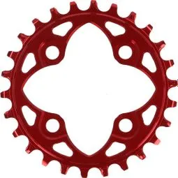 AbsoluteBlack Round Narrow Wide 1X 64/4 BCD Premium Kettenblatt 12 S Rot Nur Heute