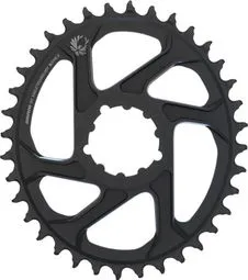 Kettenblatt SRAM X-SYNC 2 OVAL EAGLE Direct Mount 6mm Offset 12-fach Schwarz Highlight