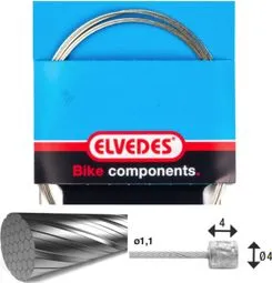 Bestpreis Elvedes Gear Cable 2250 7x7 Stainless Slick 1.1 with Head N 4x4