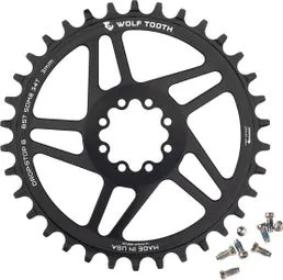 Wolf Tooth Direct Mount Kettenblatt für SRAM 8-Bolt Schwarz Neu Im Sortiment