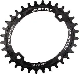 Burgtec Chainring Oval Thick Thin BCD 104 Black Sichere Zahlung