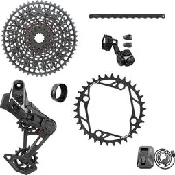 Bestpreis Sram X0 T-Type Eagle AXS E-MTB BCD104 36 Zähne 12V Schwarz (Ohne Kurbeln und Gehäuse)
