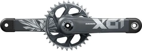 Sram X01 Eagle 12V DUB Pedalhalterung Direktmontage 32 Zähne Mondgrau Kracherpreis