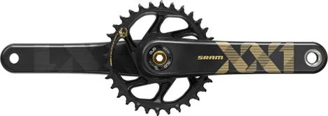 Top-Seller Sram XX1 Eagle DUB Boost-Direktmontage-Kurbelgarnitur 34t (ohne BB) - Gold