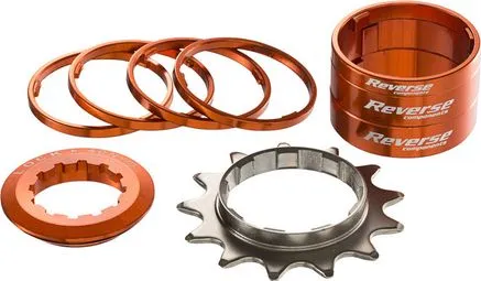 Billig Reverse Singlespeed Kit Ritzel 13T Orange