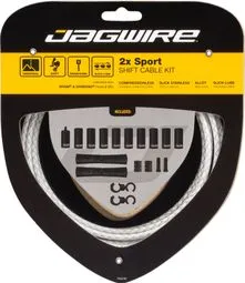 Jagwire 2x Sport Shift Kit Geflochtenes Weiß Angebot
