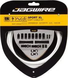 Jagwire Sport XL Shift Kit Weiß Zertifiziert