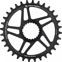 Wolf Tooth Direct Mount Kettenblatt für Shimano Boost 3 mm Drop-Stop ST für Shimano HyperGlide+ 12F Schwarz Knallerangebot