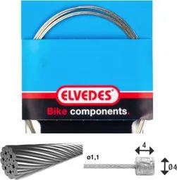 Ausverkauf Elvedes Gear Cable 2250 1x19 Stain 1.1 with Head 4x4