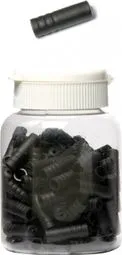 Schachtel mit 100 Massi Plastic Schaltschlauchkappen 4 mm Schwarz Rabatt