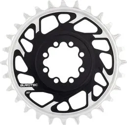 Burgtec Thick Thin 3 mm Offset-Kettenblatt (rund) für Sram Direct Mount 8-Loch T-Type, schwarz Wochenendangebot