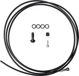 Expressversand Magura-Bremsleitung mit Banjo-Anschluss – 90°, 2500 mm, schwarz