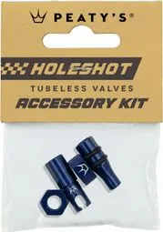 Jetzt Bestellen Peaty's Tubeless-Ventilkappen V2 Holeshot Fast Flow Marineblau