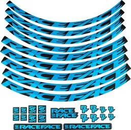 Race Face Felgen Kit Aufkleber Neon Blau Neuheit