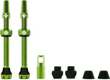 Markenprodukt MUC OFF-Tubeless-Ventilkit V2 (Paar) 60mm Grün