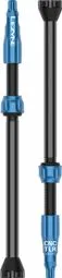 Lezyne CNC TLR 44mm Tubeless Ventile Schwarz / Blau Sichere Zahlung