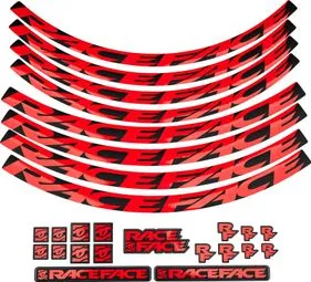 Knallerangebot Race Face Felgen Kit Aufkleber Rot