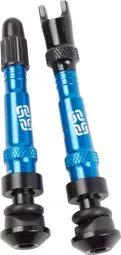 E-Thirteen Kit 2 Tubeless Valves 17-27mm Aluminium Blue Schnäppchen