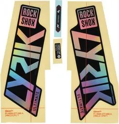 RockShox Lyrik Ultimate 27/29 Rainbow Gabel-Sticker-Kit Letzte Chance