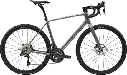 Rennrad Van Rysel EDR CF Ultra Shimano Ultegra Di2 12V 700 mm Grün Khaki Beliebt