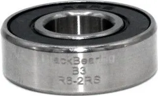 Schwarzes Lager R6-2RS 9,53 x 22,23 x 7,14 mm Kostenfreie Lieferung