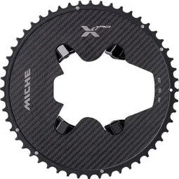 Miche X2 RD 81 Power Meter Externes Kettenblatt für Shimano Ultegra R8100 Kurbelgarnituren Schwarz Geprüft