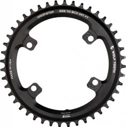 Wolf Tooth 110 BCD Asymmetrisch 4-Loch Shimano GRX Kettenblatt Drop-Stop B Schwarz Expressversand