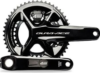 Heißes Angebot 4iiii Precision 3+ Pro Dual Side Powermeter Kurbelgarnitur - Shimano Dura-Ace FC-R9200 52/36T 12V Schwarz