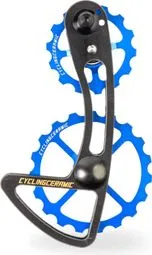 Begrenztes Angebot CyclingCeramic Oversized Derailleur Cage 14/19T für Shimano 105 R7000 11S Umwerfer Blau
