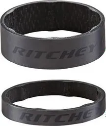 Bestpreis Ritchey 1-1/8' Carbon Headset Spacer Kit (x2) Mattschwarz