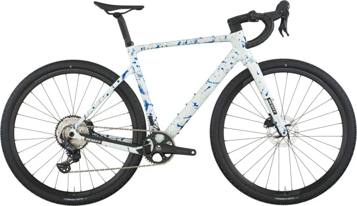 Markenprodukt Scott Addict Gravel 30 white/splatter blue 2026