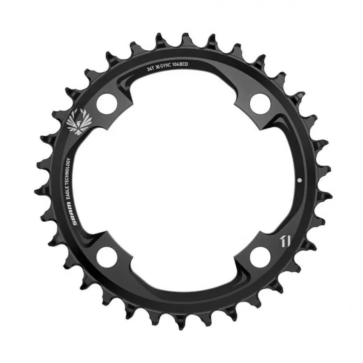 Abverkauf Sram Kettenblatt X-Sync Eagle 0 mm Offset 34T. schwarz